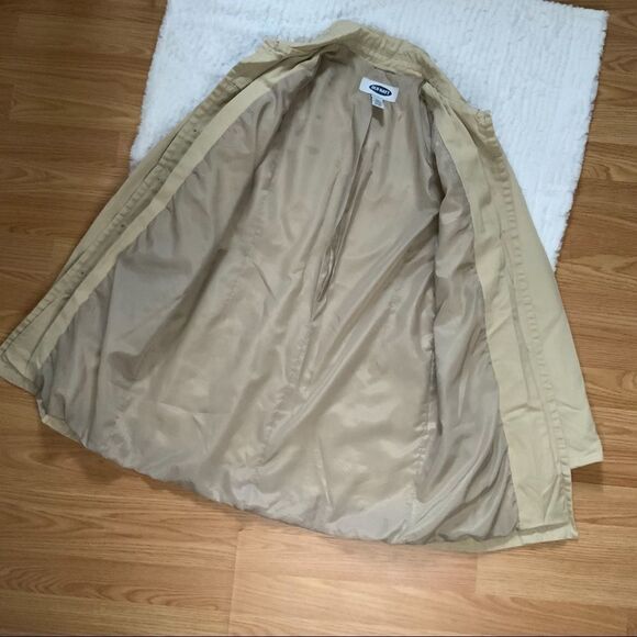 Old Navy || Khaki Cotton Shell Coat size S - Picture 5 of 9